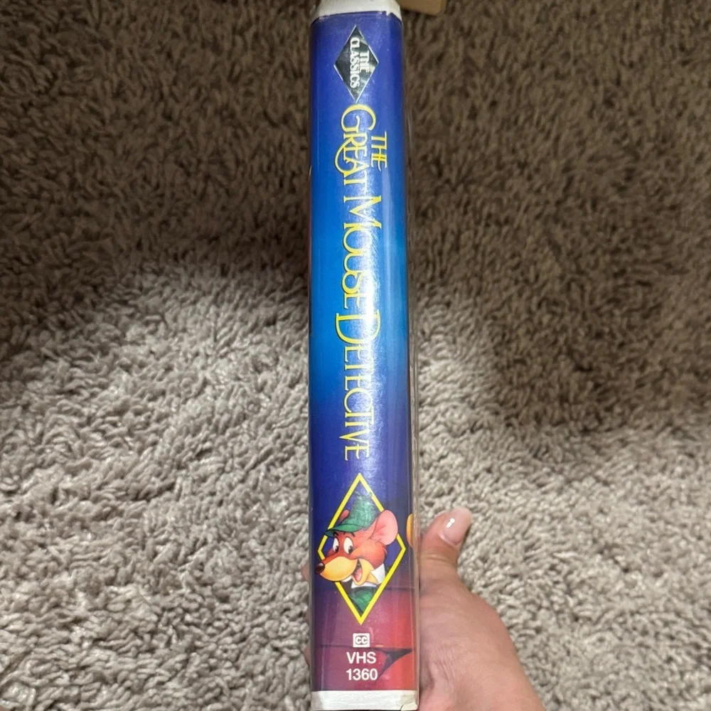 Disney The Great Mouse Detective VHS - Blue and Yellow Cover
